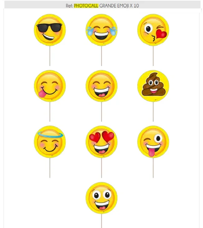 PHOTOCALL GR EMOJI X 10 - imagen 2