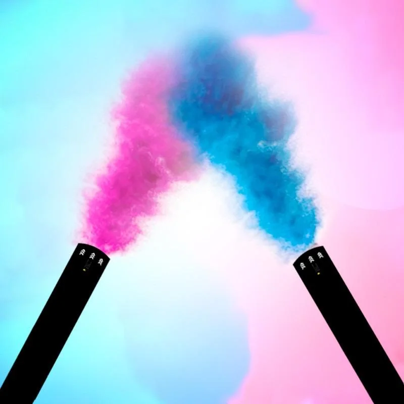 TUBO REVELACION CON POLVO DE COLOR GRANDE   - imagen 2