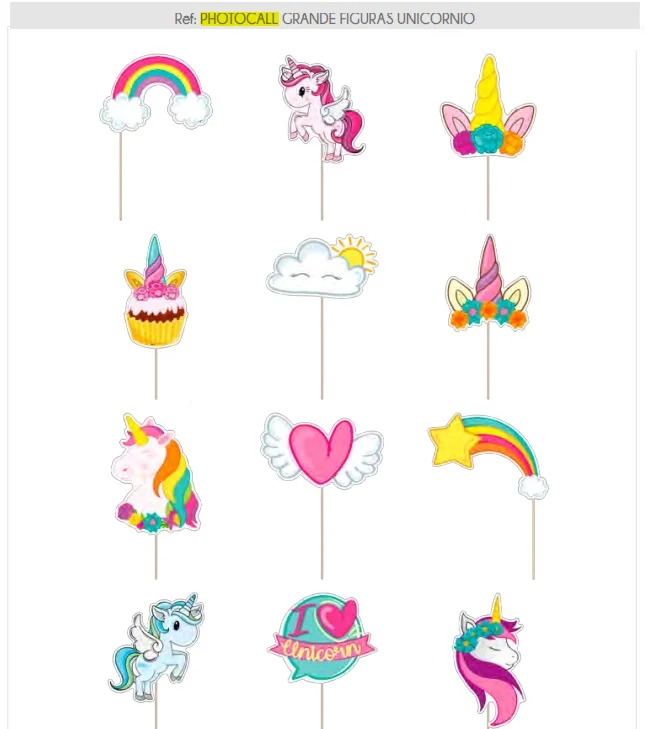 PHOTOCALL GR FIGURAS UNICORNIO - imagen 2