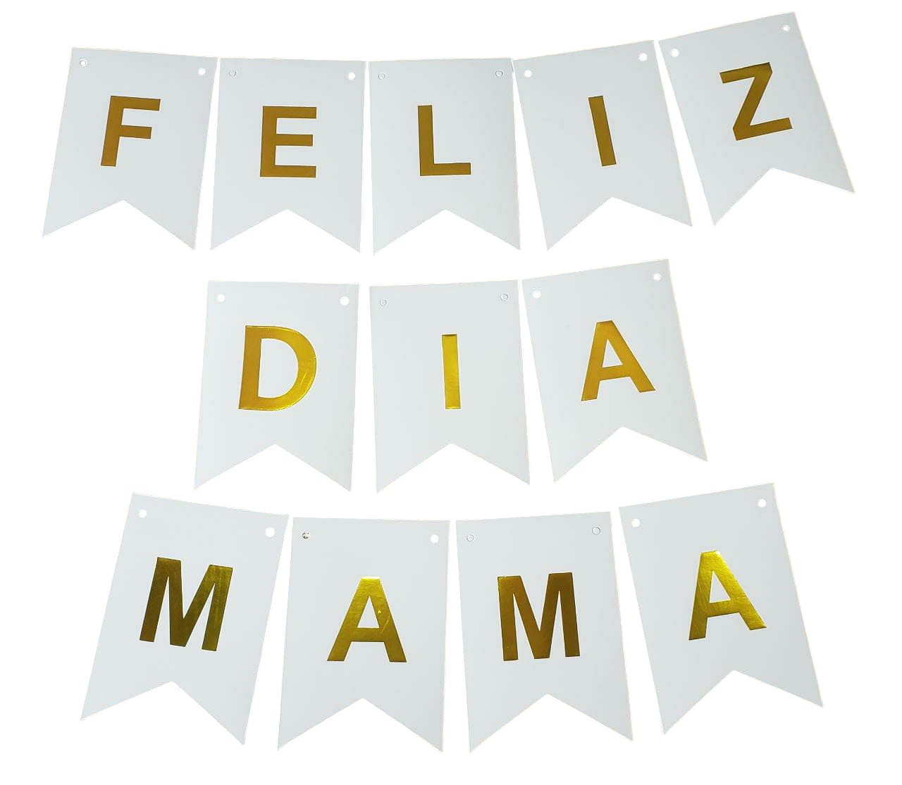 BANNER FELIZ DIA MAMA BLANCO - imagen 2