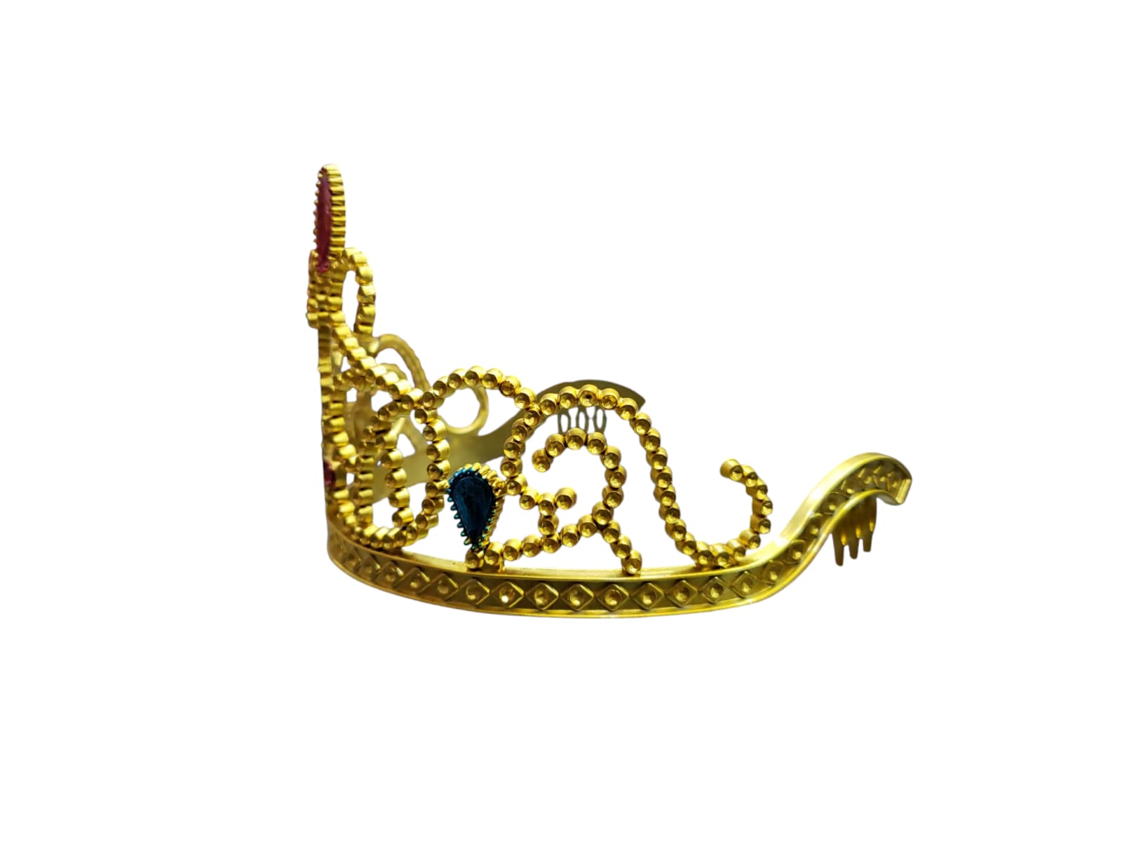 DOCENA CORONA PLASTICA DORADA - imagen 2