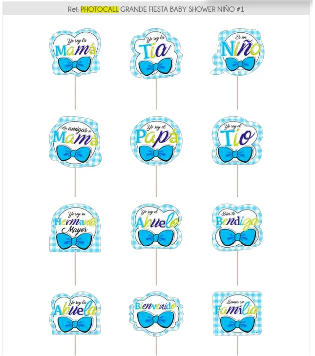 PHOTOCALL GRANDE FIESTA BABY SHOWER NIÑO #1 - imagen 2