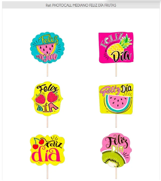 PHOTOCALL MD FELIZ DIA FRUTAS - imagen 2