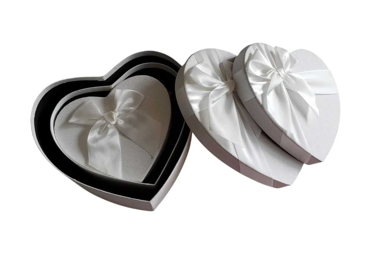 PAQUETE CAJA BLANCA CORAZON  X3  - imagen 3