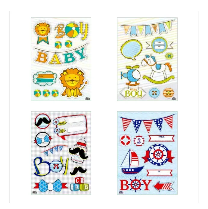 STICKER BABY SHOWER NIÑO - imagen 2
