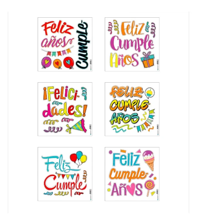 STICKER CUMPLEAÑOS - imagen 2