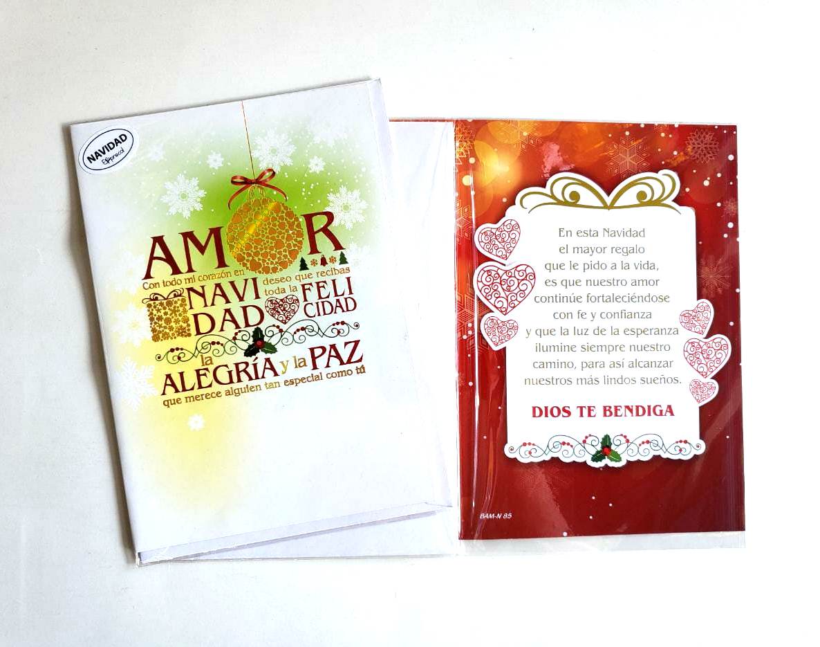 TARJETA DOBLE NAVIDAD