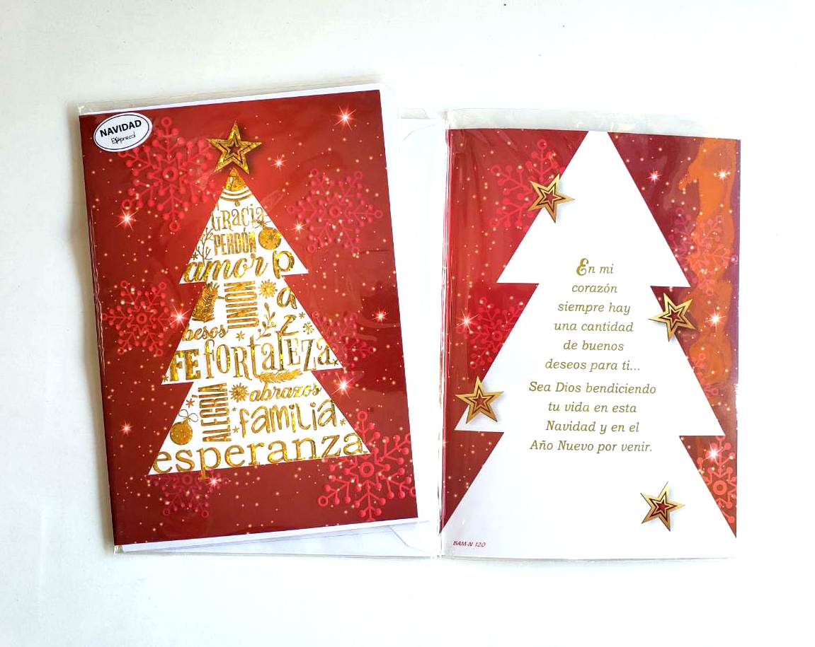 TARJETA DOBLE NAVIDAD