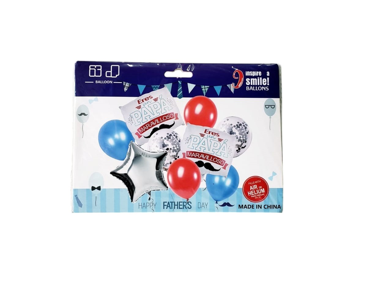 SET 9 GLOBOS PAPÁ