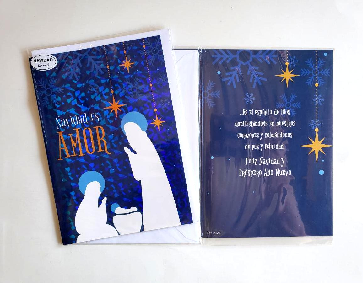 TARJETA DOBLE NAVIDAD