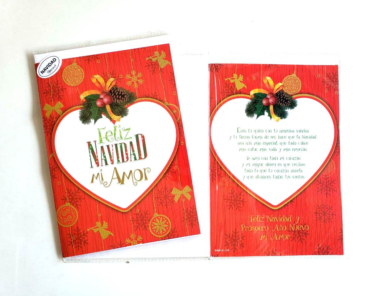 TARJETA DOBLE NAVIDAD