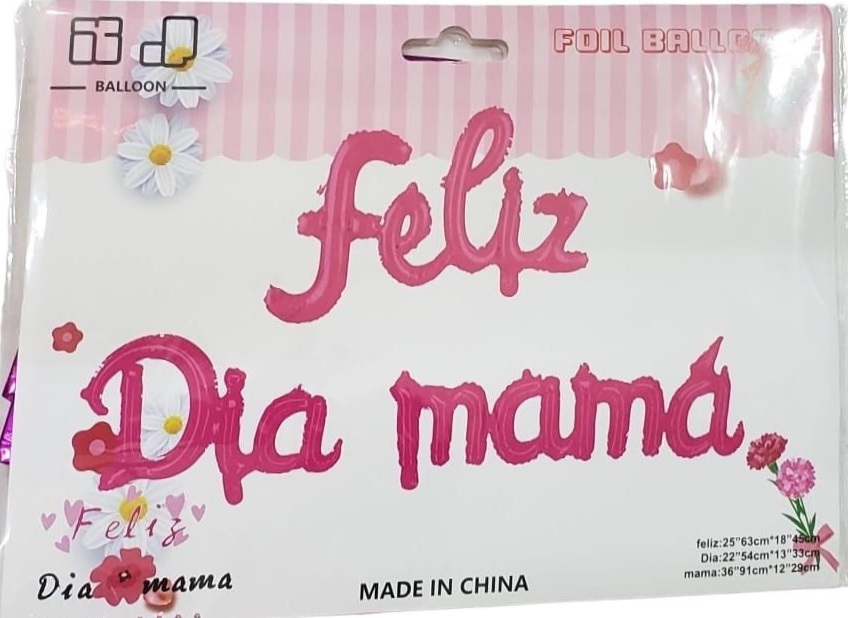 SET LETRA CURSIVA FD. MAMA FUCSIA