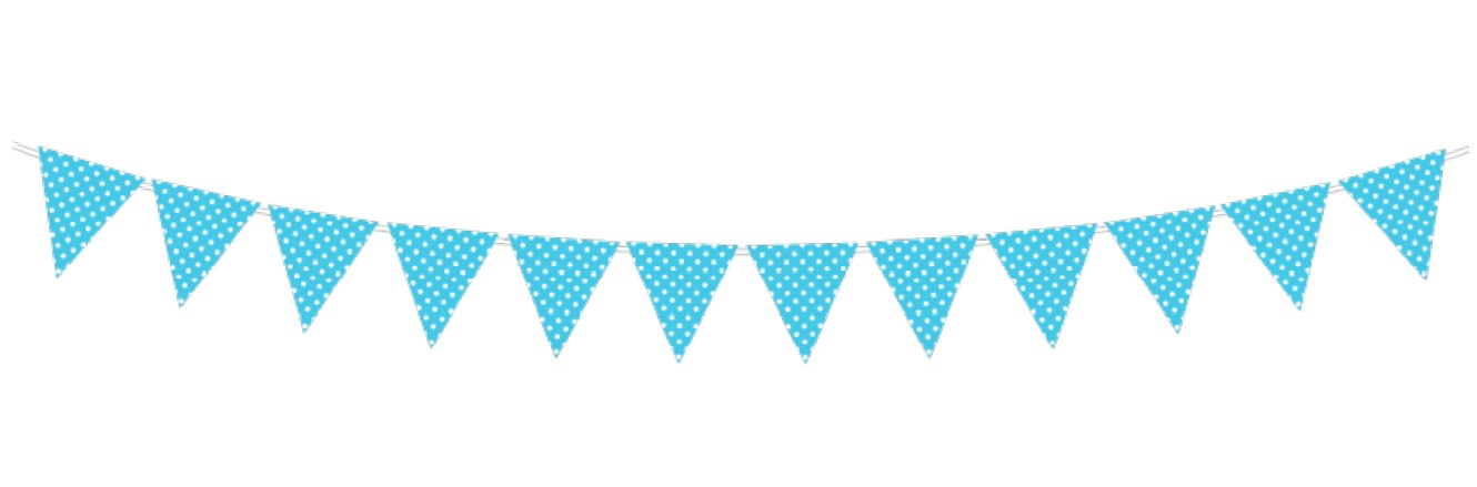 BANDERIN TRIANGULO POLKA TIFFANY