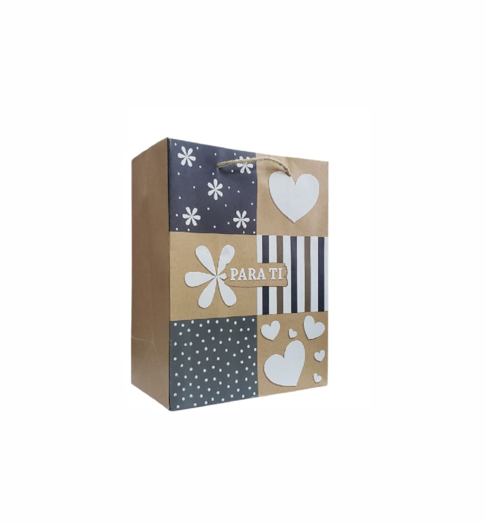 BOLSA KRAFT CON FOAMY PEQUEÑA