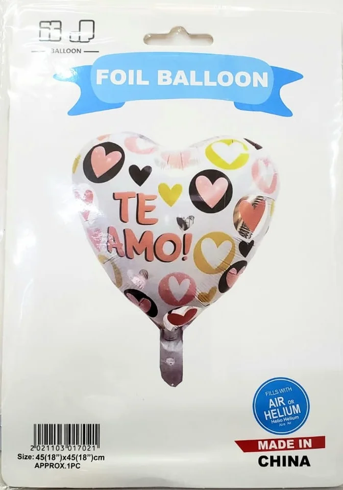 GLOBO METALICO CORAZON