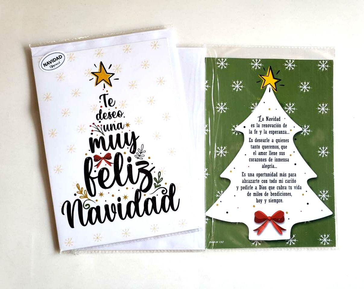 TARJETA DOBLE NAVIDAD