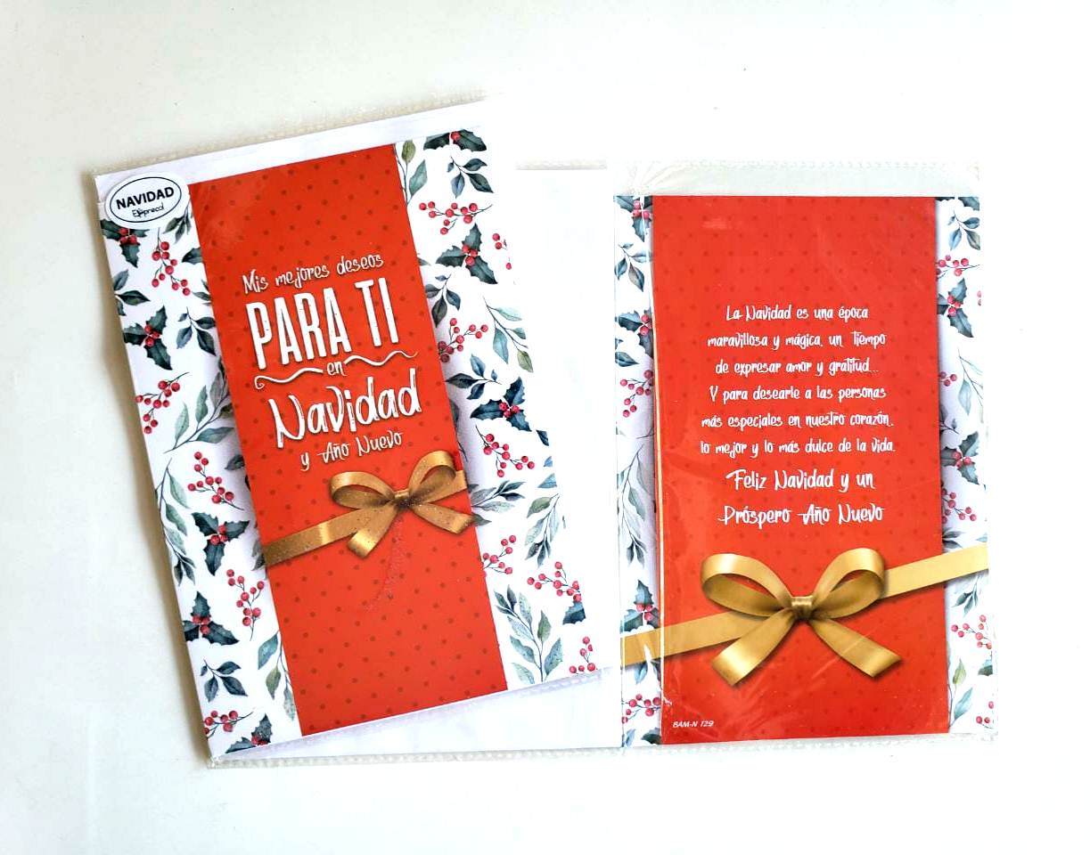 TARJETA DOBLE NAVIDAD