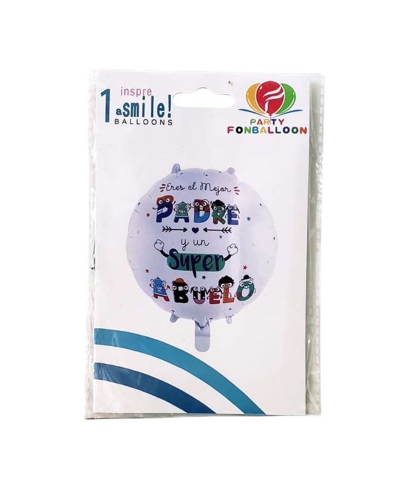 GLOBO PAPÁ REDONDO SUPER ABUELO