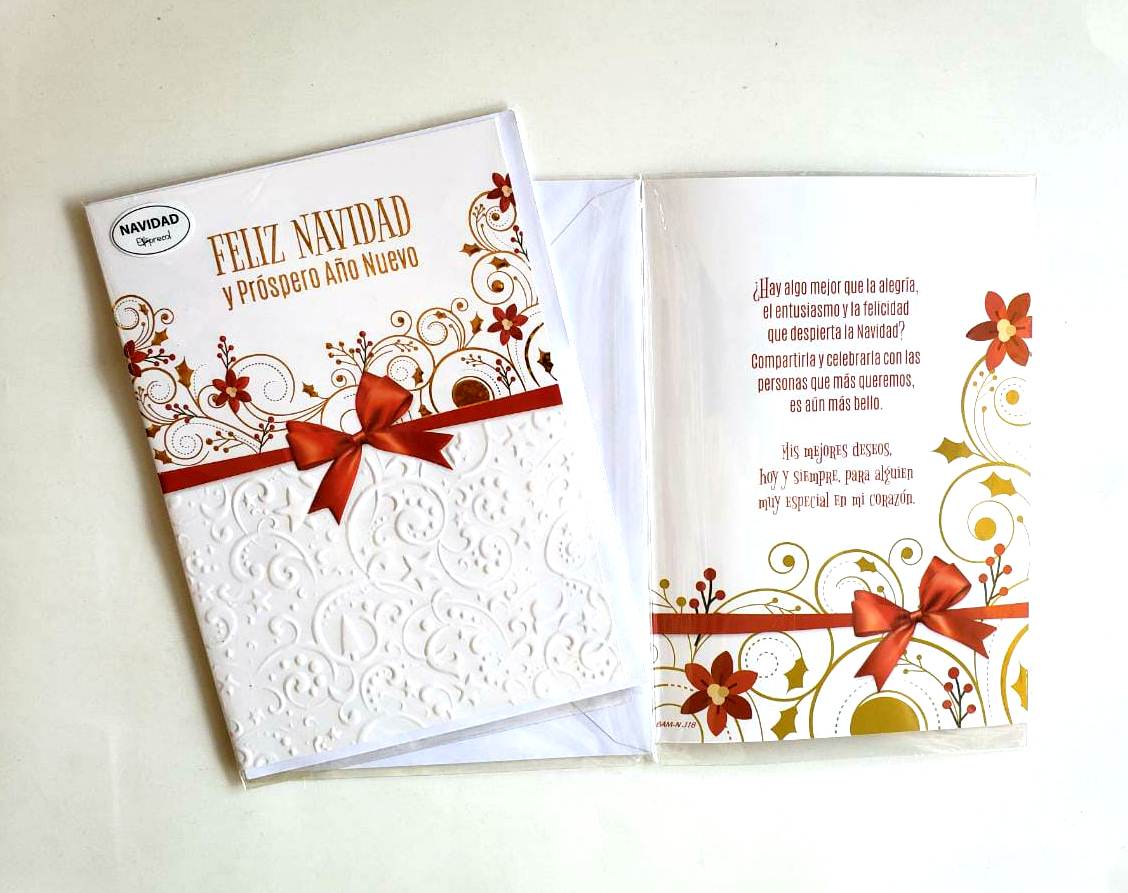 TARJETA DOBLE NAVIDAD