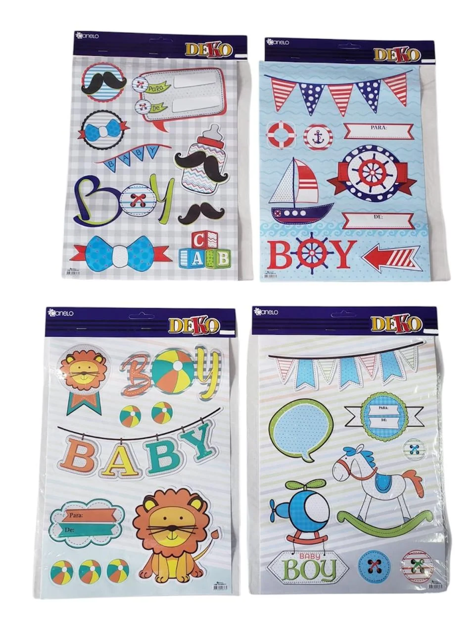 STICKER BABY SHOWER NIÑO