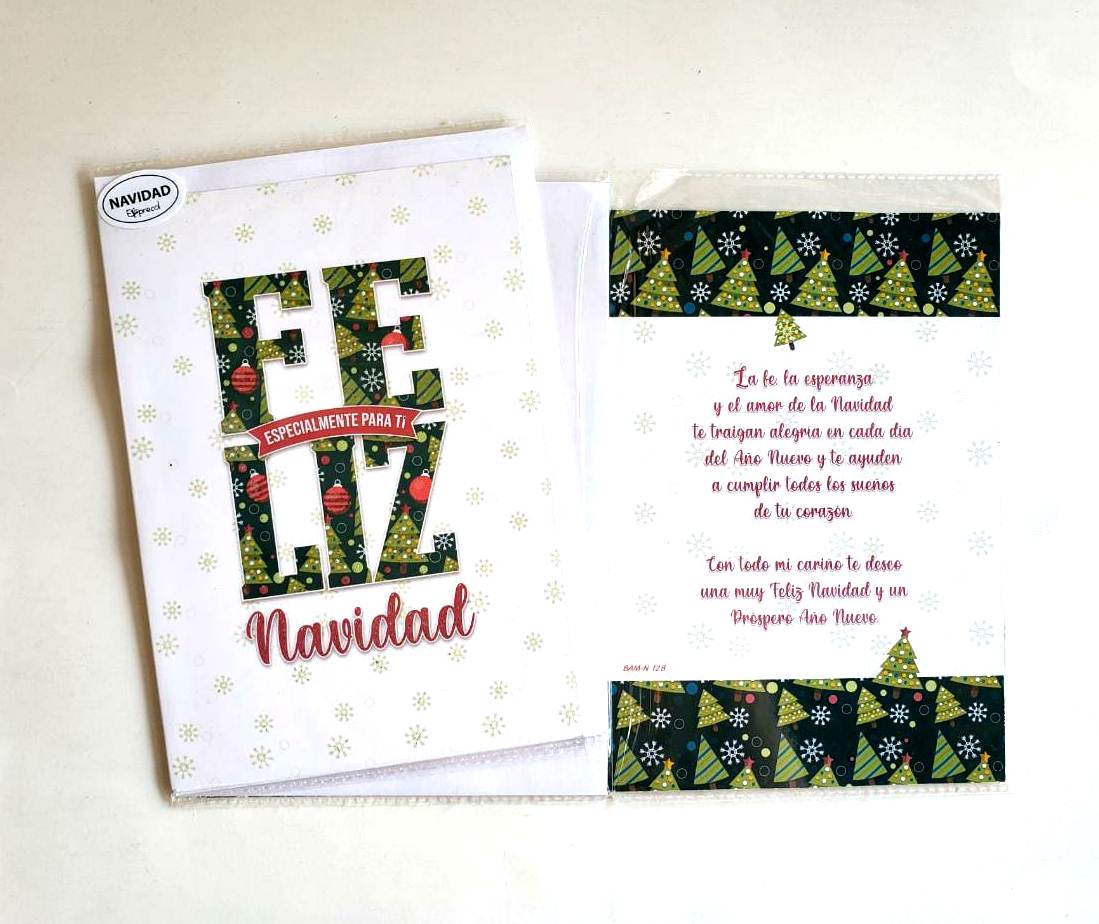 TARJETA DOBLE NAVIDAD