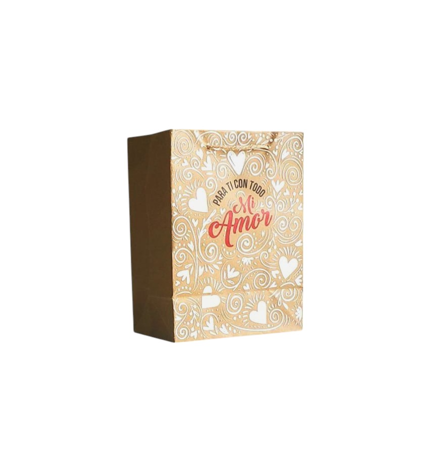 BOLSA KRAFT CON FOAMY PEQUEÑA
