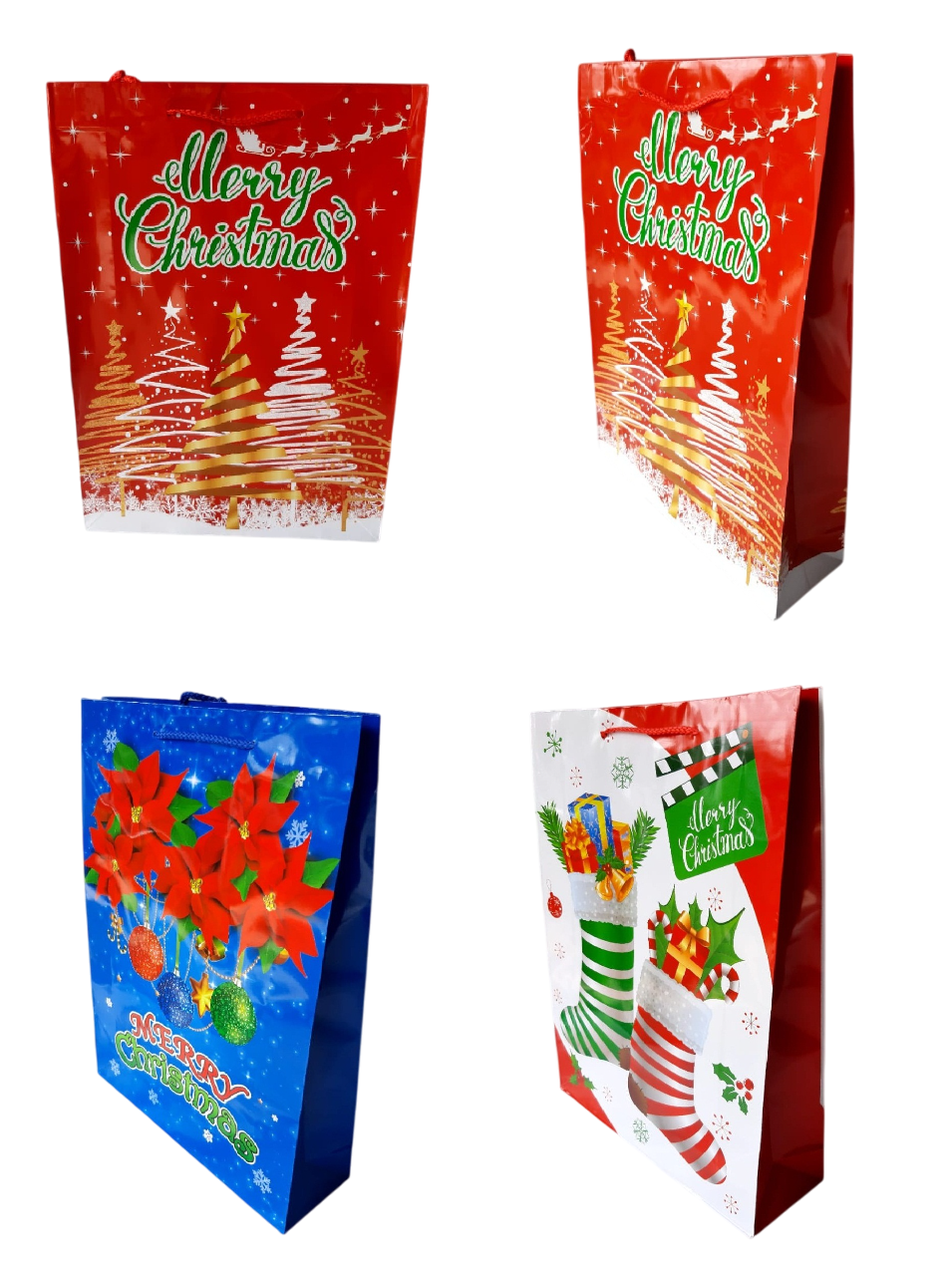 BOLSA GLOSSY GRANDE NAVIDEÑA
