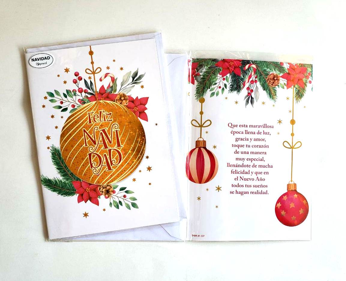 TARJETA DOBLE NAVIDAD