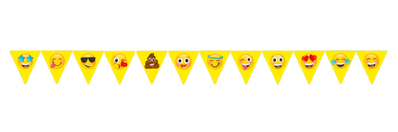 BANDERIN FIESTA EMOJI