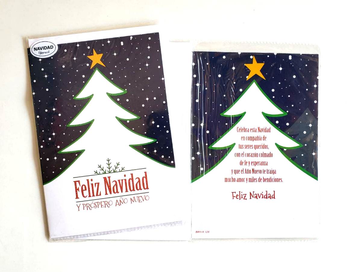 TARJETA DOBLE NAVIDAD