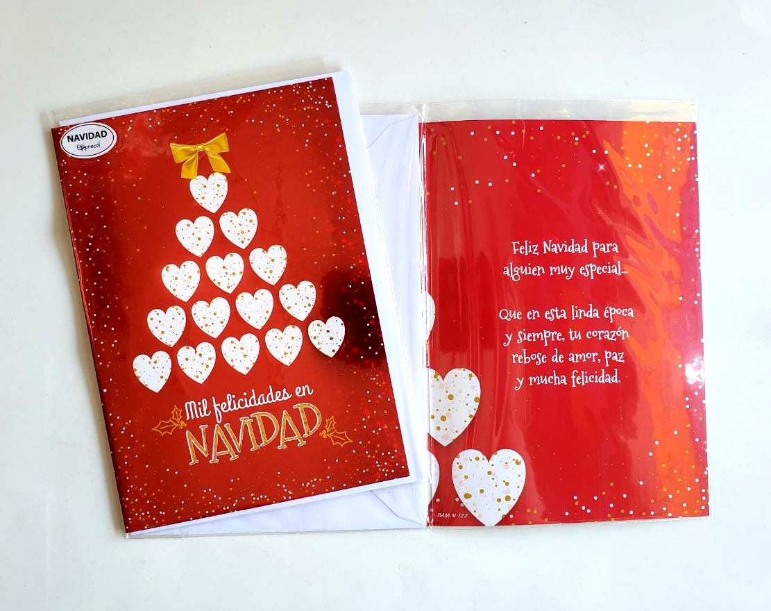 TARJETA DOBLE NAVIDAD