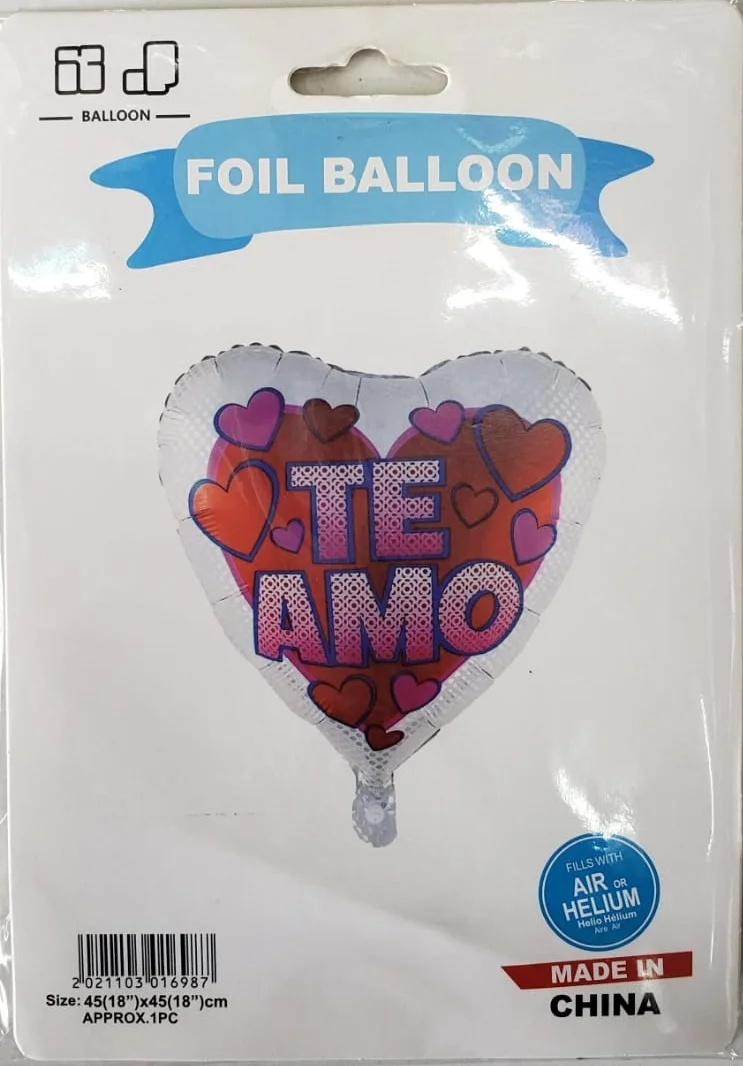 GLOBO METALICO CORAZON