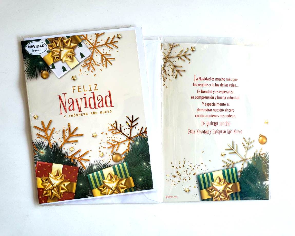 TARJETA DOBLE NAVIDAD
