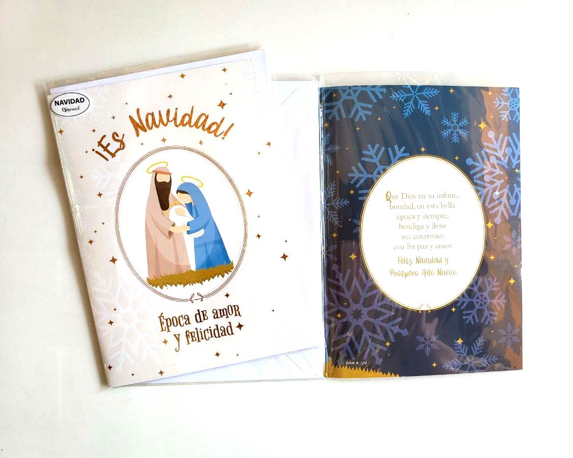 TARJETA DOBLE NAVIDAD