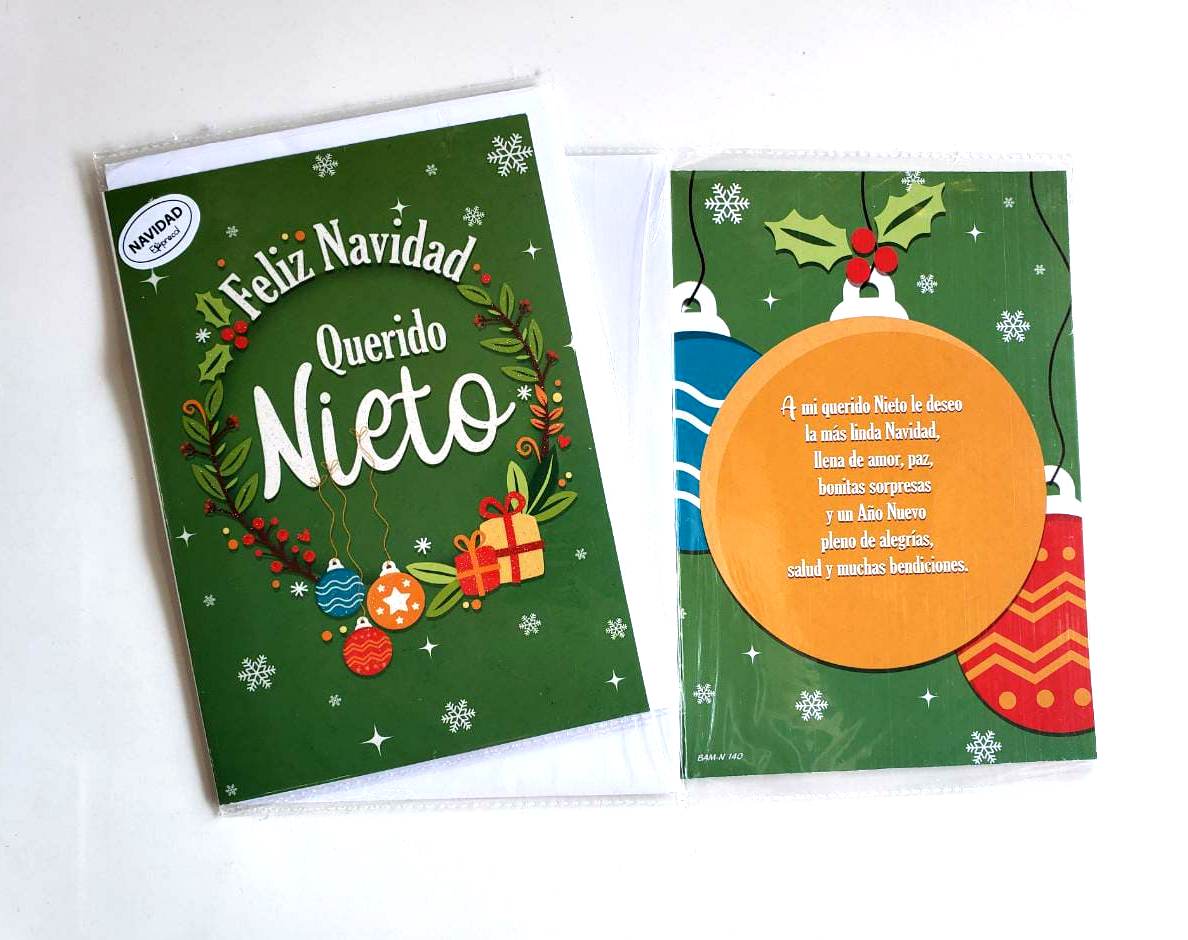 TARJETA DOBLE NAVIDAD