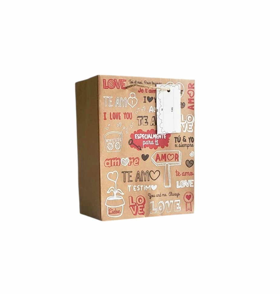 BOLSA KRAFT CON FOAMY PEQUEÑA