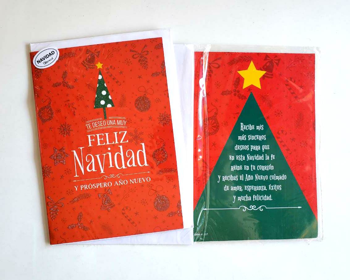 TARJETA DOBLE NAVIDAD
