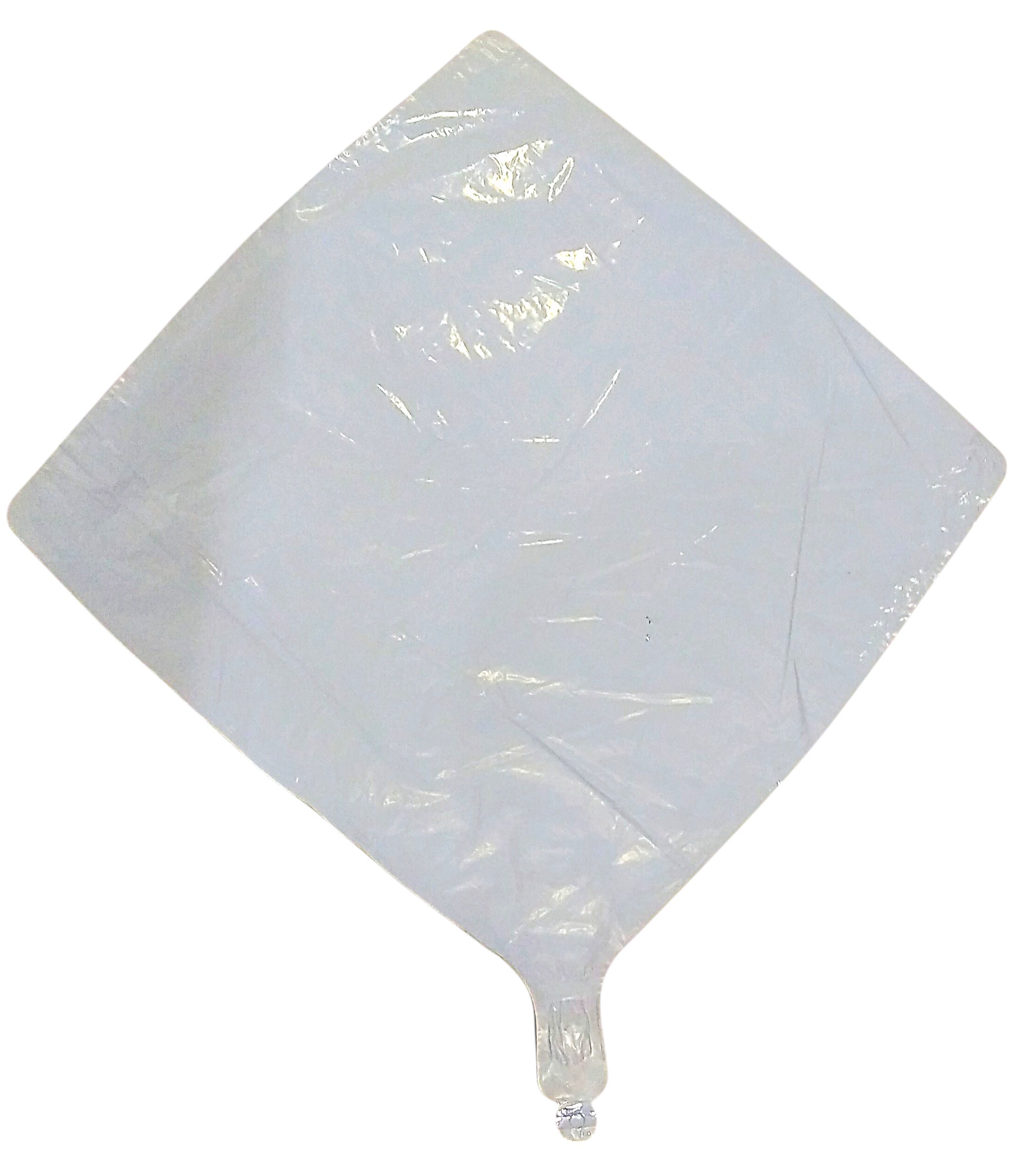 GLOBO METALICO ROMBO BLANCO
