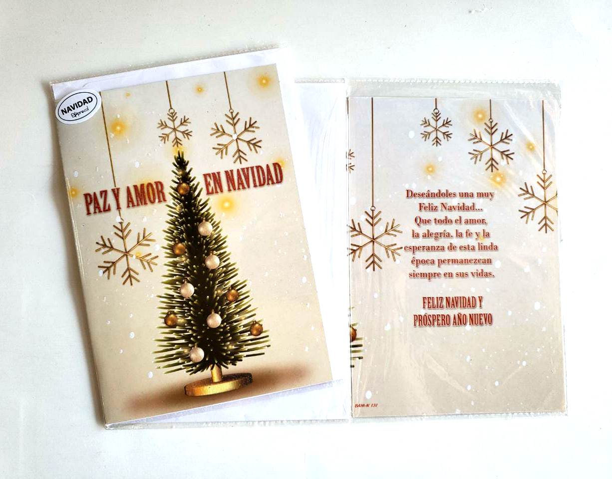 TARJETA DOBLE NAVIDAD
